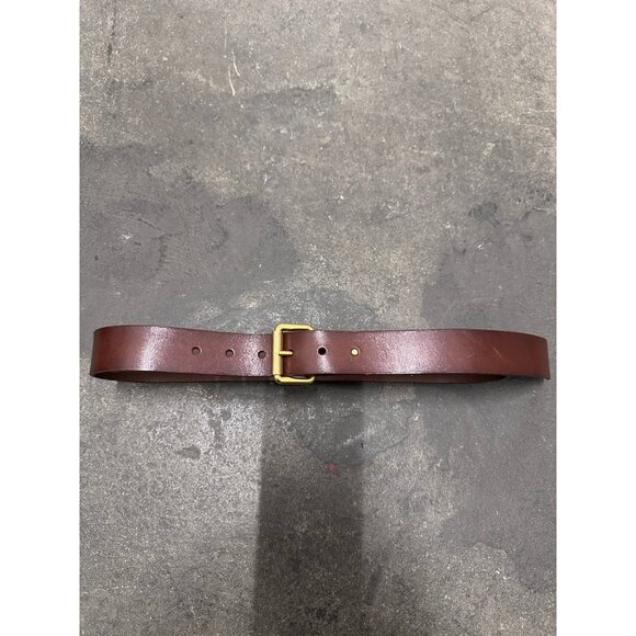 Saint Laurent Square Buckle Long Belt in Dark Brown Chocolate main image 6